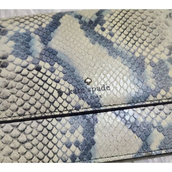 Kate Spade|Snake Print Convertible Crossbody Clutch - Picture 8 of 14